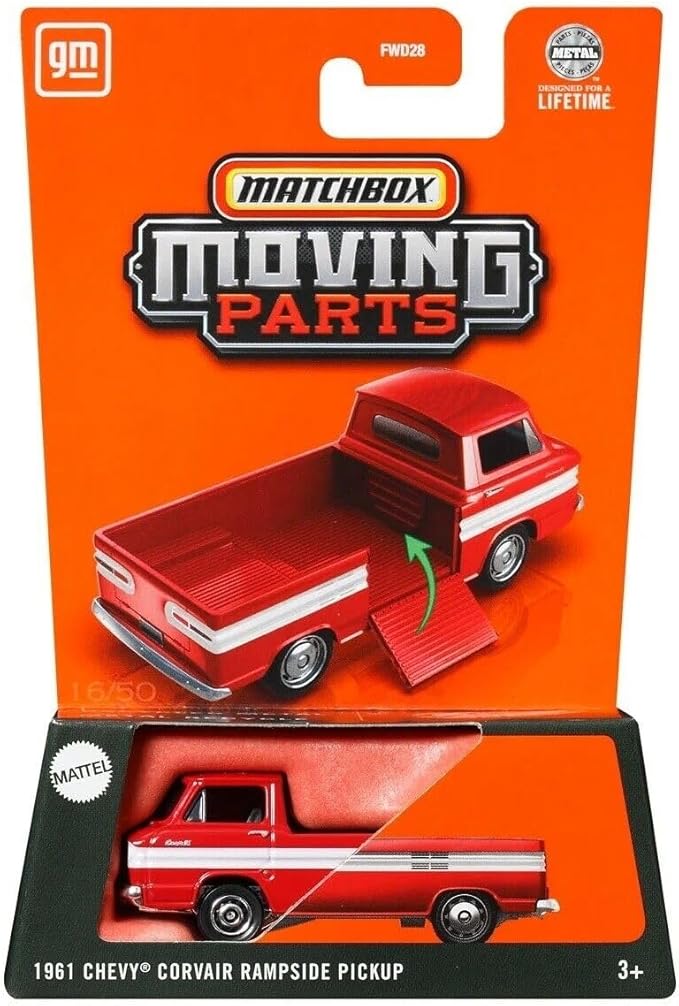 ماکت ماشین مچ‌باکس مدل شورولت کوروایر رام‌ساید پیکاپ 1961