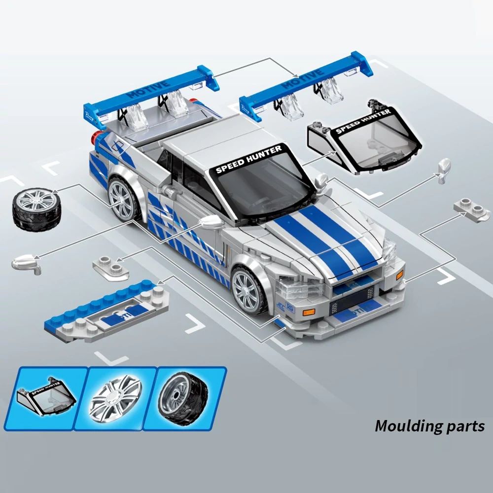ساختنی لگو ماشین برند سمبو بلاک مدل SEMBO BLOCK FAMOUS CAR 714566 - راشل مدل