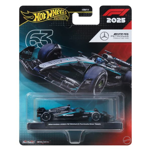 ماکت هات ویلز پریمیوم مرسدس AMG پتروناس فرمول ۱ تیم (Mercedes-AMG PETRONAS Formula One Team) 2025