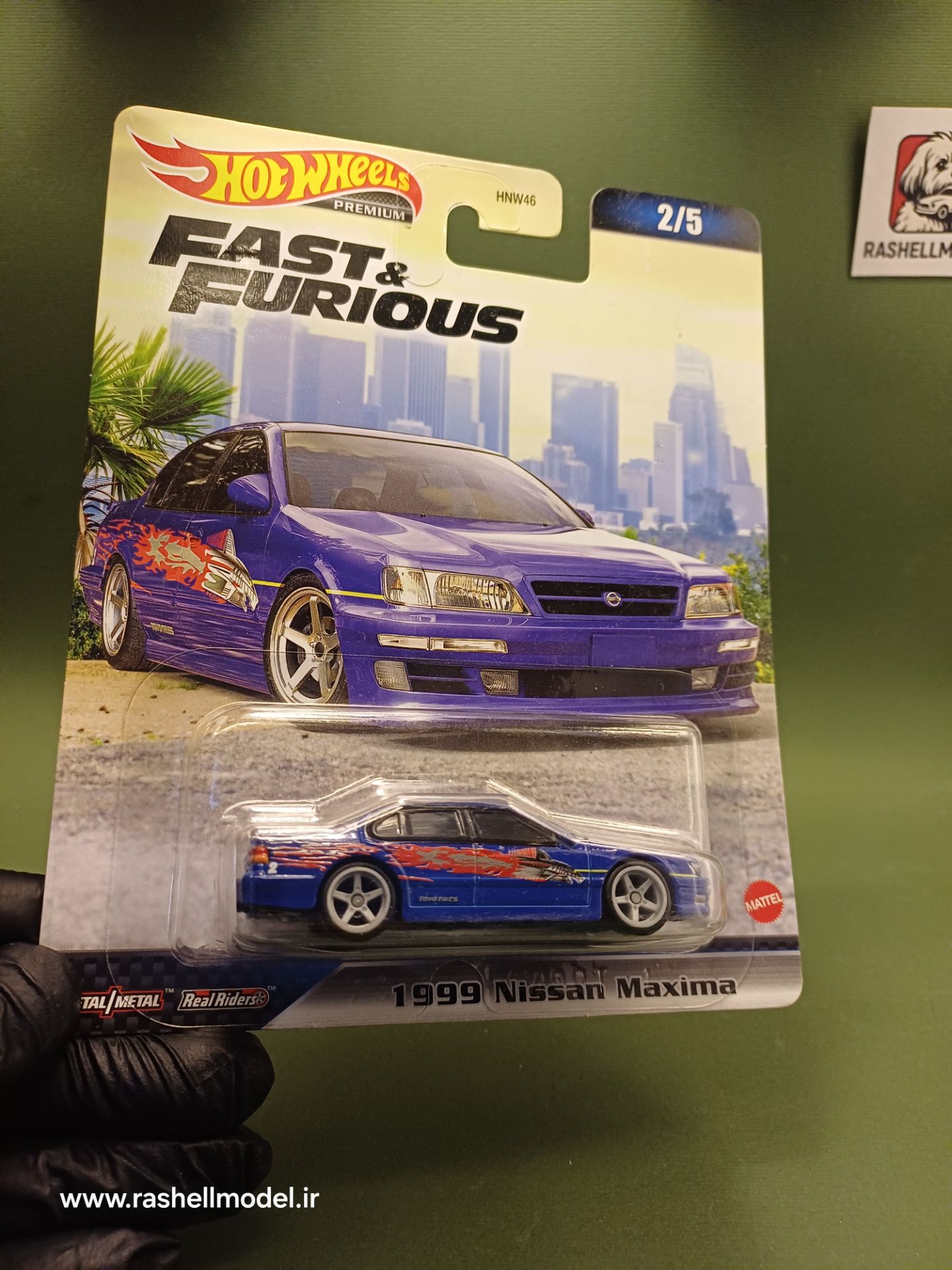 ماکت هات ویلز نیسان ماکسیما 1999 سری پرمیوم fast and furious  مقیاس 1:64