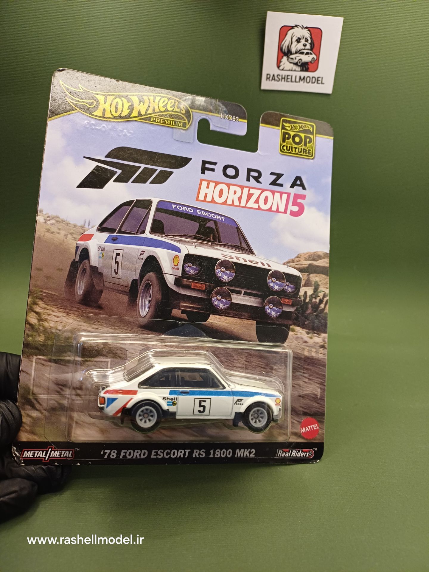 ماکت هات ویلز فورد اسکورت rs 1800 mk2 1978 سری پرمیوم فورزا هوریزون مقیاس 1:64