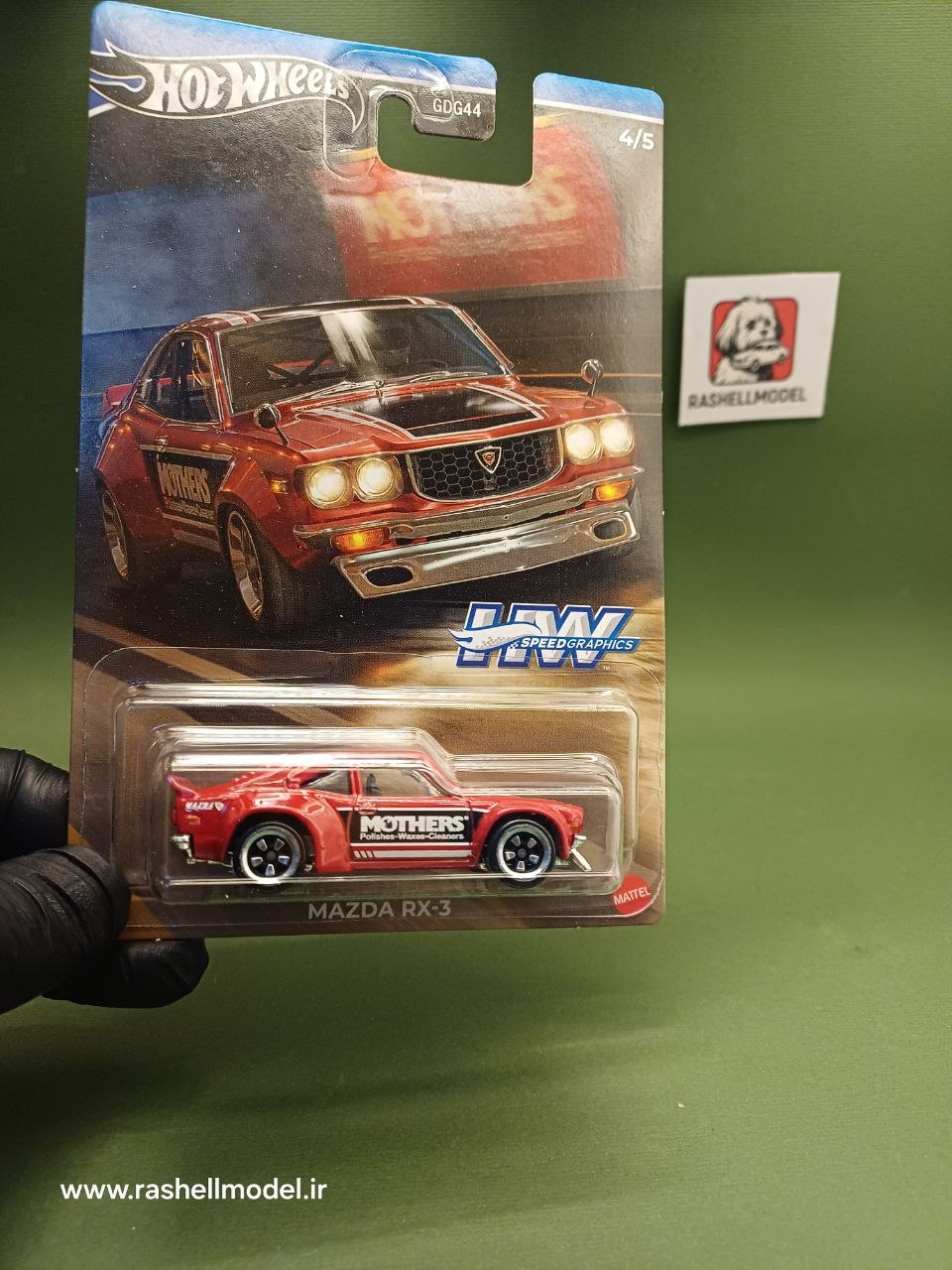 ماکت هات ویلز مزدا RX-3 سری Speed Graphics مقیاس 1:64 سیلور